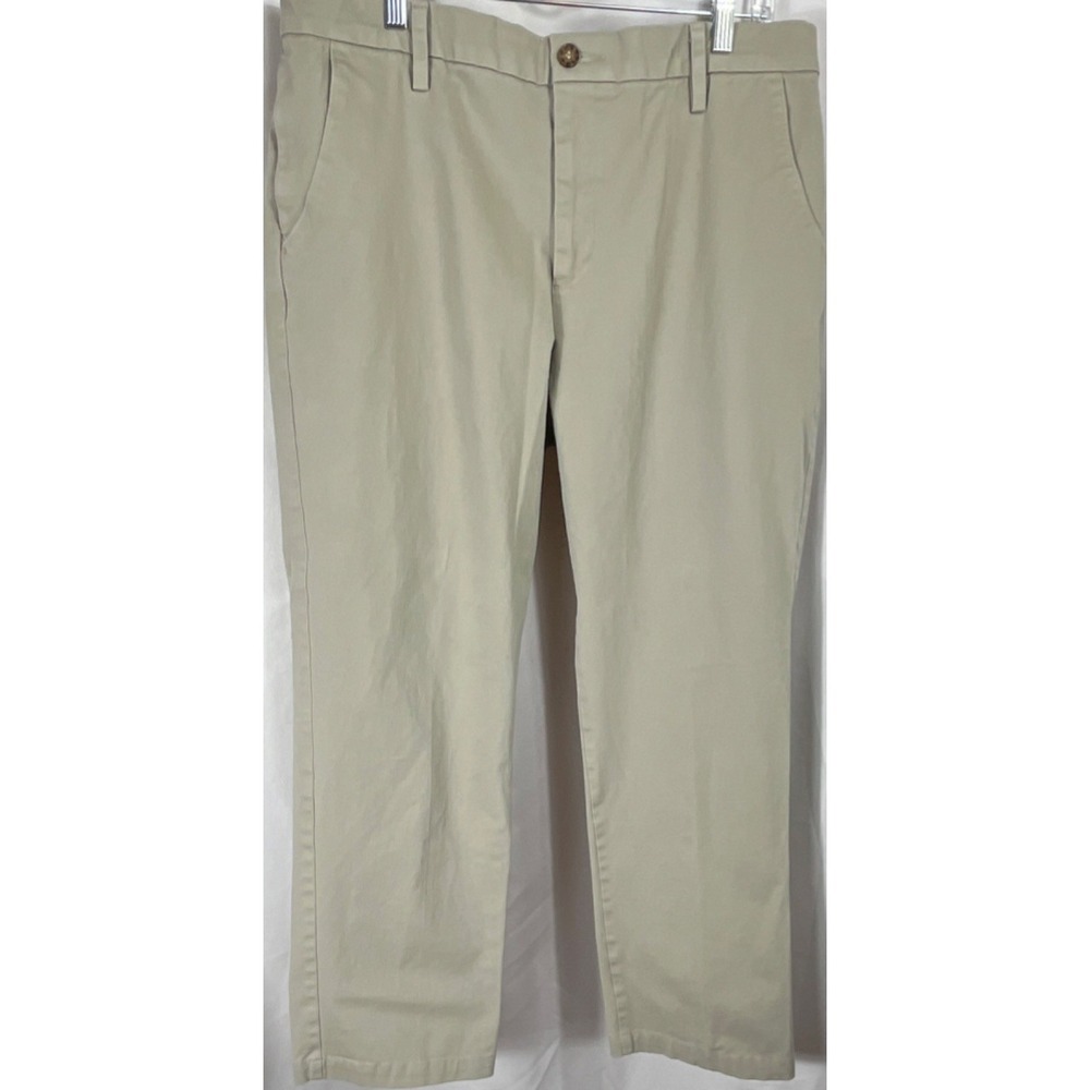 Dockers Men's Beige Cotton Twill Classic Fit Straight‎ Chino Pants 36x30